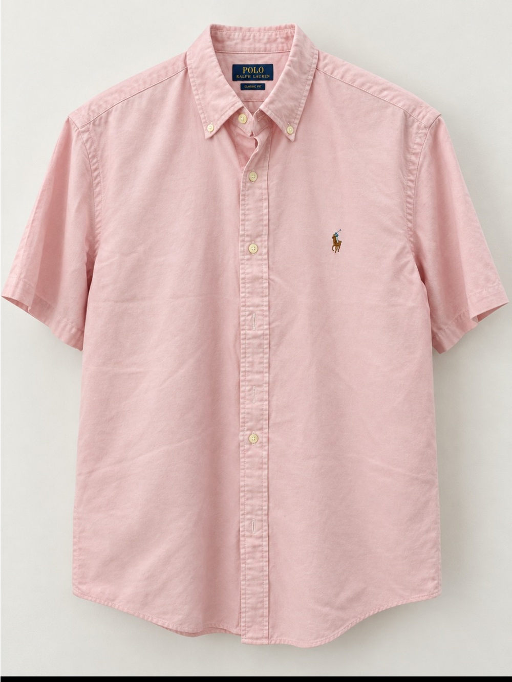 Polo by Ralph Lauren Pink Short-Sleeve Button-Down Shirt